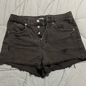 Wild Fable Black Distressed Jean Shorts